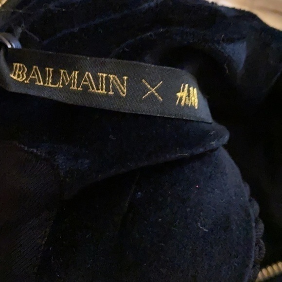 - Balmain by x H&M
Black Velvet Rope Cocktail Dress limited edition brand new - Picture 7 of 13
